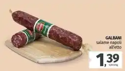 Pam GALBANI salame napoli all'etto offerta
