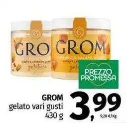 Pam GROM gelato vari gusti offerta