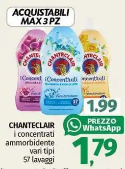 Pam CHANTECLAIR i concentrati ammorbidente offerta