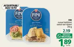 Pam FINI nuove tradizioni ravioli vari ripieni offerta