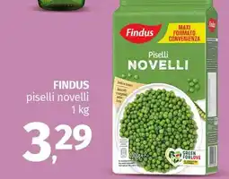Pam FINDUS piselli novelli offerta
