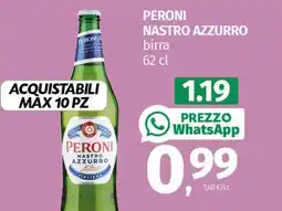 Pam Peroni nastro azzurro birra offerta