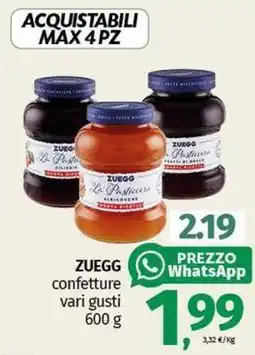 Pam ZUEGG confetture vari gusti offerta