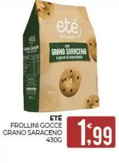 Eté Eté frollini gocce grano saraceno offerta