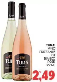 Eté Tura' vino frizzante IGT bianco rose offerta