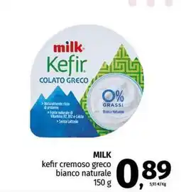 Pam MILK kefir cremoso greco bianco naturale offerta