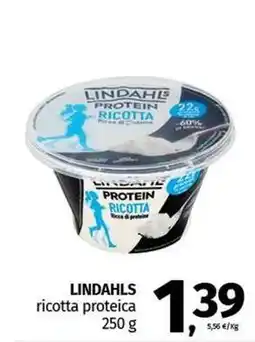 Pam LINDAHLS ricotta proteica offerta