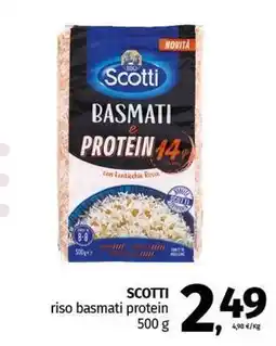 Pam SCOTTI riso basmati protein offerta
