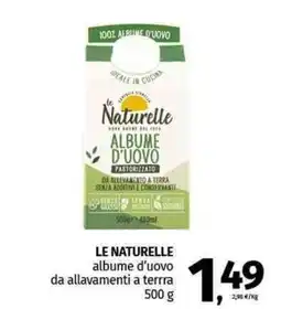 Pam LE NATURELLE albume d'uovo da allavamenti a terrra offerta
