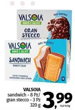 Pam VALSOIA sandwich - 8 Pz/ gran stecco - 3 Pz offerta