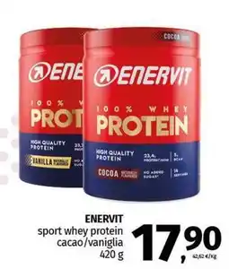 Pam ENERVIT sport whey protein cacao/vaniglia offerta