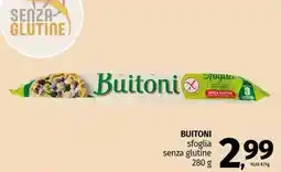 Pam BUITONI sfoglia senza glutine offerta
