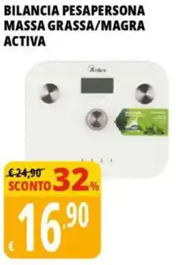 Tigros Bilancia pesapersona massa grassa/magra activa offerta