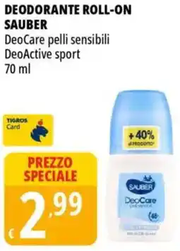 Tigros Deodorante roll-on SAUBER offerta