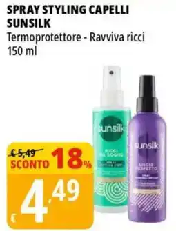 Tigros Spray styling capelli sunsilk offerta