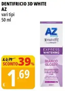 Tigros Dentifricio 3d white AZ offerta