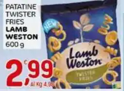 Crai Patatine twister fries LAMB WESTON offerta