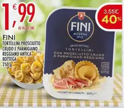 Crai Fini tortellini prosciutto crudo e parmigiano reggiano antica bottega offerta