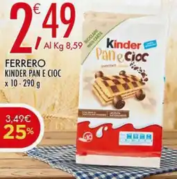 Crai Ferrero kinder pan e cioc offerta