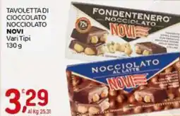 Crai Tavoletta di cioccolato nocciolato NOVI offerta