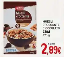 Crai Muesli croccante cioccolato CRAI offerta
