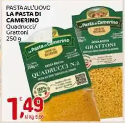 Crai PASTA ALL'UOVO LA PASTA DI CAMERINO offerta
