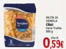 Crai Pasta di semola CRAI offerta