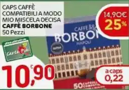 Crai Caps caffè compatibili a modo mio miscela decisa CAFFE BORBONE offerta