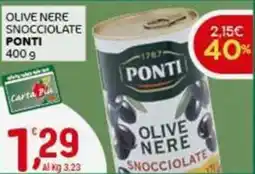 Crai Olive nere snocciolate PONTI offerta