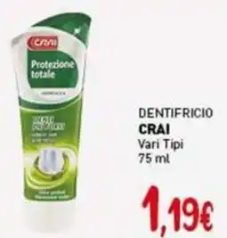 Crai Dentifricio CRAI offerta