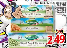 Il Genio Supermercato Valfrutta piselli medi italiani borlotti cannellini offerta