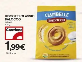 Coop Biscotti Classici Balocco offerta