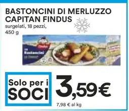 Coop Bastoncini di Merluzzo Capitan Findus offerta