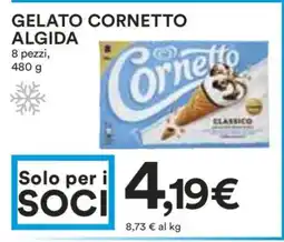 Coop GELATO CORNETTO ALGIDA offerta