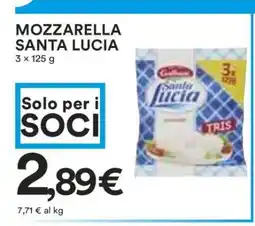 Coop MOZZARELLA SANTA LUCIA offerta
