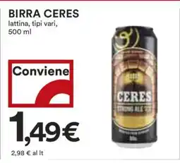 Coop Birra Ceres offerta