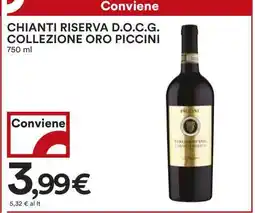 Coop Chianti Riserva D.O.C.G. Collezione Oro Piccini offerta