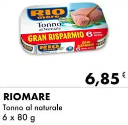 Iper Tosano RIOMARE Tonno al naturale offerta