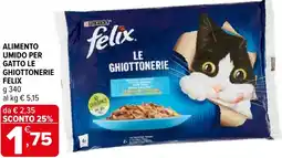 Iperal Alimento umido per gatto le ghiottonerie FELIX offerta