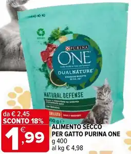 Iperal Alimento secco per gatto PURINA ONE offerta