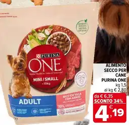 Iperal Alimento secco per cane PURINA ONE offerta