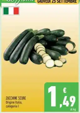 Conad ZUCCHINE SCURE offerta