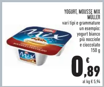 Conad YOGURT, MOUSSE MIX MÜLLER offerta