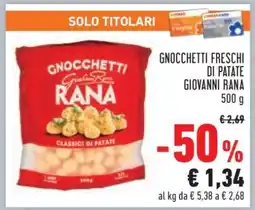 Conad Gnocchetti Freschi di Patate Giovanni Rana offerta