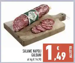 Conad Salame Napoli Galbani offerta