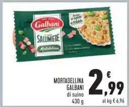 Conad Mortadellina Galbani di suino offerta