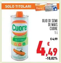 Conad Olio di Semi di Mais Cuore offerta