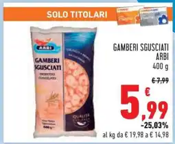 Conad Gamberi Sgusciati Arbi offerta