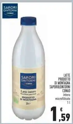 Conad LATTE PRODOTTO DI MONTAGNA SAPORI&DINTORNI CONAD offerta