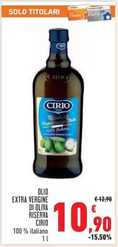 Conad OLIO EXTRA VERGINE DI OLIVA RISERVA CIRIO offerta